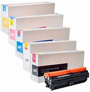 Image result for HP Color LaserJet CP5225dn Printer with Ghost White Toner