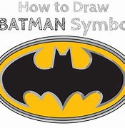 Image result for How to Draw Batman Symbol
