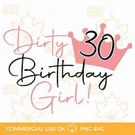 Image result for Dirty 30 Birthday Logo