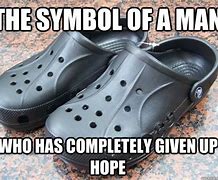 Image result for Wearing Crocs Meme