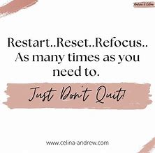 Image result for One Minute Reset Quote