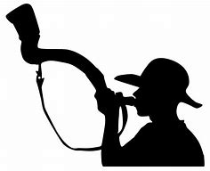 Image result for Horn Blowing Black and White