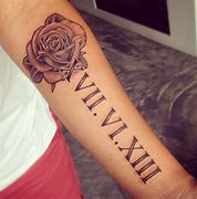 Image result for Roman Numeral 17 Tattoo