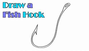 Image result for How to Draw a Fishing Hook
