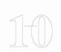 Image result for Number 10 Silhouette