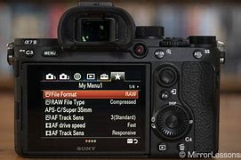 Image result for Sony A7iii Menú