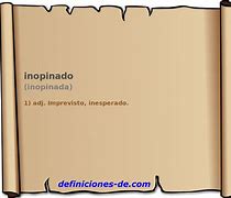 Image result for inopinado