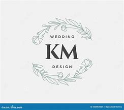 Image result for Wedding Initials Logo K M