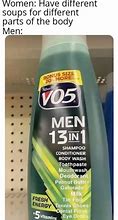 Image result for Men's 15 in 1 Shampoo Meme
