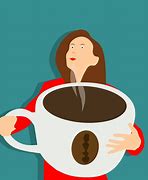 Image result for Women Drinking Coffee Cartoon