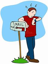 Image result for Cartoon Waiting for the Mail Man