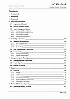 Image result for Quality System Manual Template