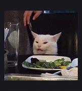 Image result for White Cat Meme Moken Trol at the Dinner Table