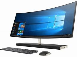 Image result for Curved Screen Desktop All in One Computer