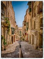 Image result for Valletta Street Scene Evening