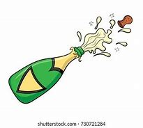 Image result for Cartoon Champagne Bottle Popping