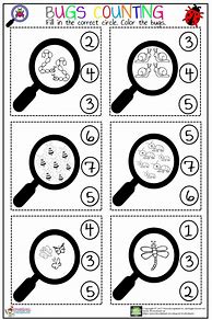 Image result for Count the Insects Worksheet