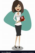 Image result for Cartoon Female Office Worker