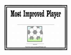 Image result for Most Improved Player Template