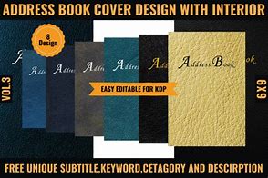 Image result for Address Book Cover Design