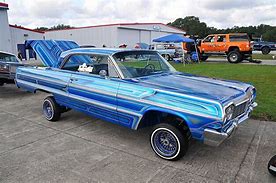 Image result for Blue 64 Impala Lowrider