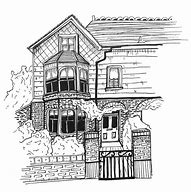 Image result for Broken House Drawing