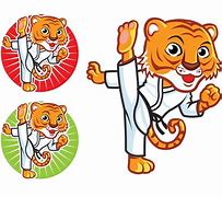 Image result for Cartoon Martial Arts Tiger