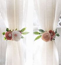 Image result for Floral Curtain Tie Backs