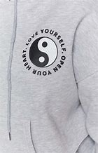 Image result for Grey Streetwear Yin and Yang Hoodie