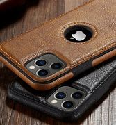 Image result for Leather iPhone 13 Pro Max Case with Apple Watch Strap