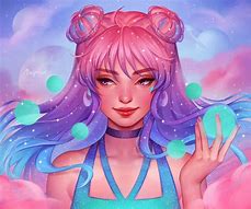 Image result for Anime Pastel Galaxy Girl Drawing