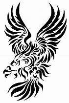 Image result for Black and White Tribal Tattoos Designs of a Bird
