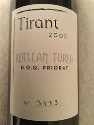 Image result for Rotllan Torra Priorat Tirant