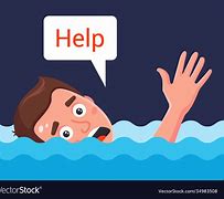 Image result for Cartoon with a Drowning Man Asking for Help