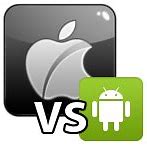 Image result for Apple vs Android Logo