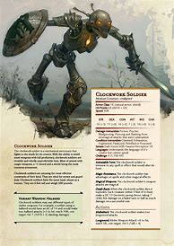 Image result for Dnd 5E Construct Monsters
