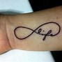Image result for Infinity Wrist Tattoo Designs