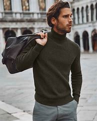 Image result for Turtleneck Sweater Men with Bow Tie