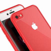 Image result for iPhone SE Red in Clear Case