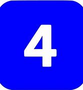 Image result for Blue Number 4 Icon