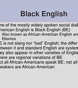 Image result for Black vs White English