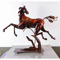 Image result for Metal Sculpture Wild Horses