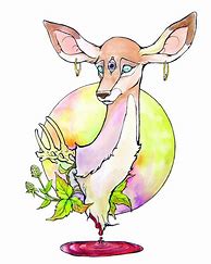 Image result for Mystical Deer Drawing