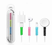 Image result for Spiral Cord Protector for iPhone Charger