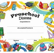 Image result for Preschool Diploma Template