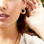 Image result for Chunky Gold Earrings