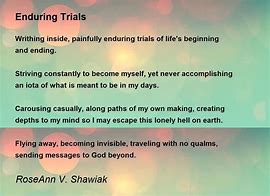 Image result for Poems for Trials in Life