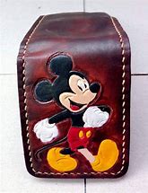 Image result for Leather Wallet iPhone Mickey Mouse Case