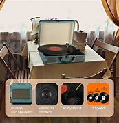 Image result for Vintage Suitcase Record Player