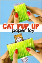 Image result for Pop Up Cat to Cut Out